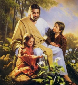 christ with kids